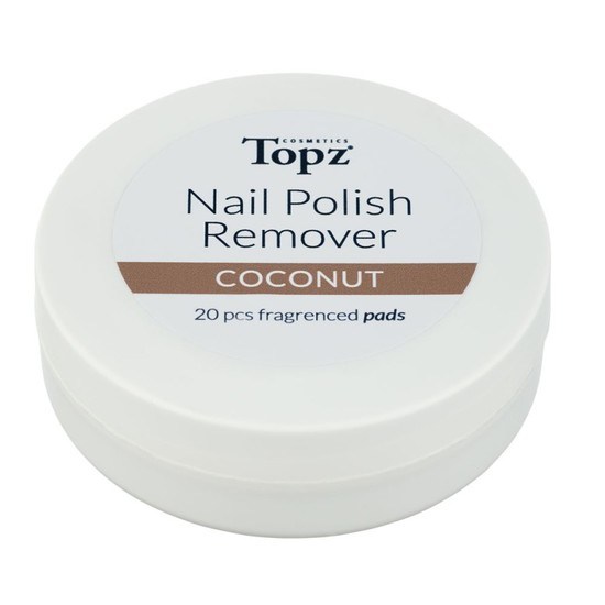 Topz Nail Polish Remover Pads Coconut 20 st