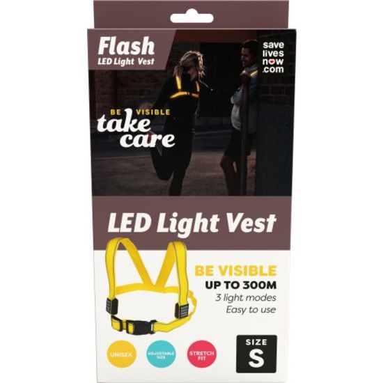 Save Lives Now Flash LED Light Vest S
