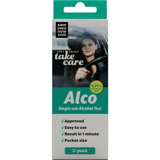 Save Lives Now Alkoholtest 2-pack