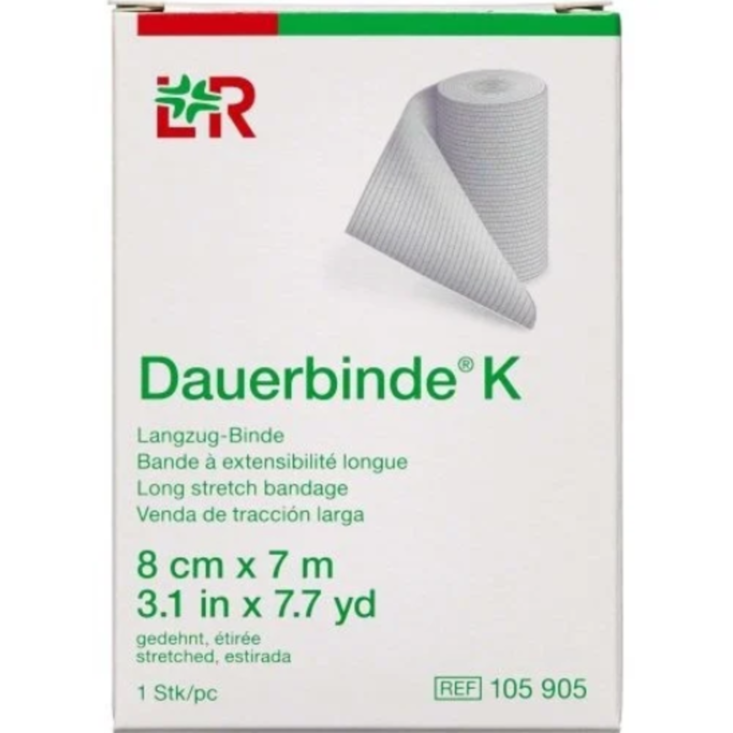 Alternativ bild 1 för Lohmann Rauscher Dauerbinda K 8 cm x 7 m