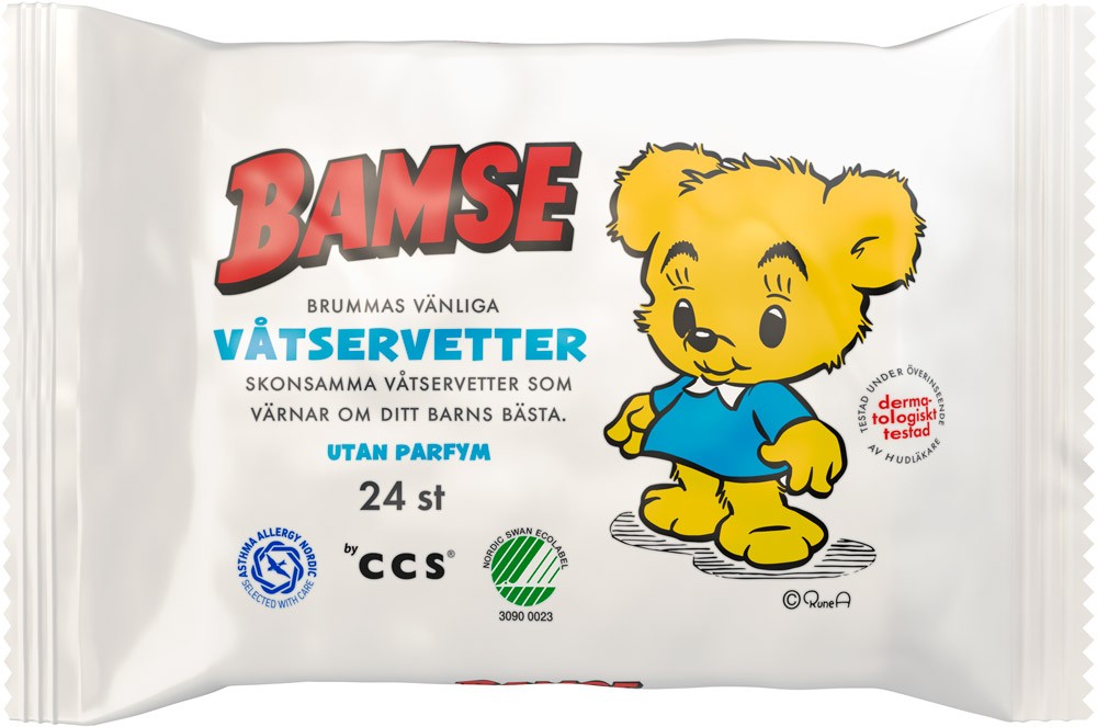 Bamse Brummas Härliga Våtservetter 24 st