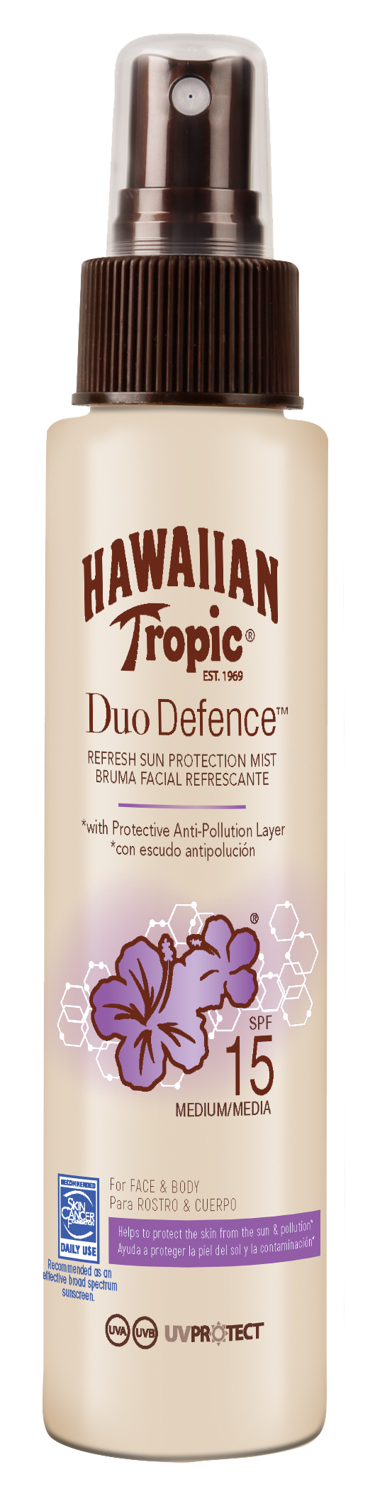 Hawaiian Tropic DuoDefence Mist SPF15 100 ml