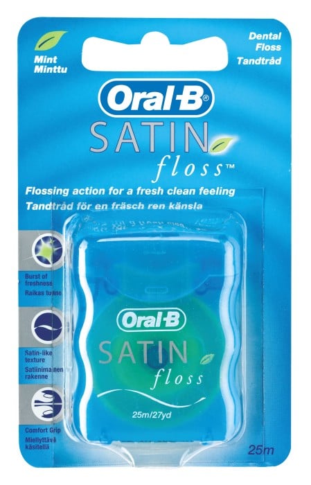 Oral-B Satin Floss Tandtråd Mint 25 m