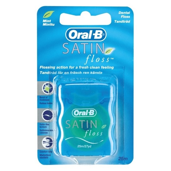 Oral-B Satin Floss Tandtråd Mint 25 m