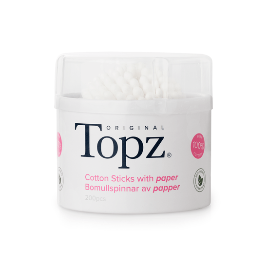 Topz Bomullspinnar av papper 200 st