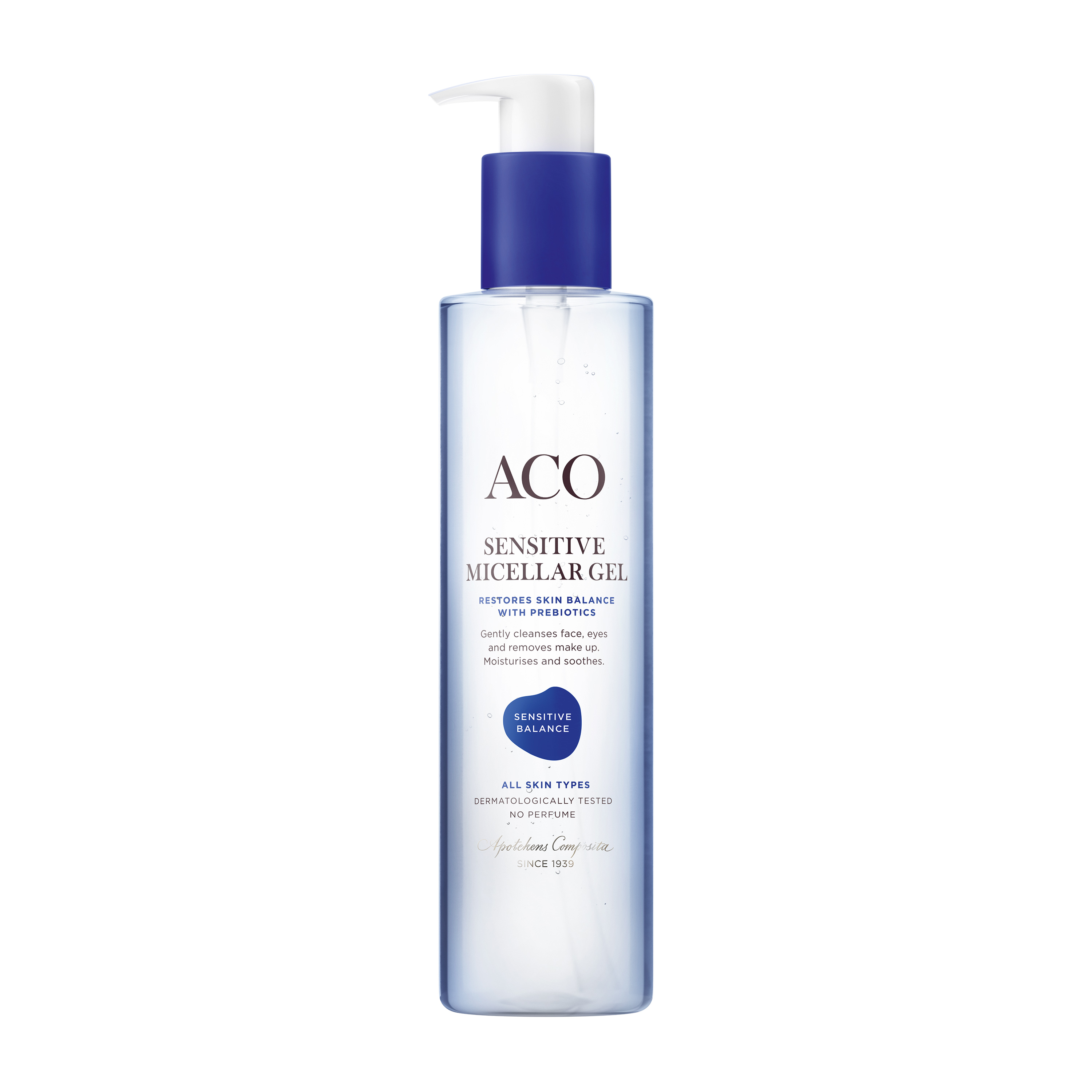 ACO Face Sensitive Balance Micellar Cleansing Gel Parfymfri Ansiktsrengöring 200 ml