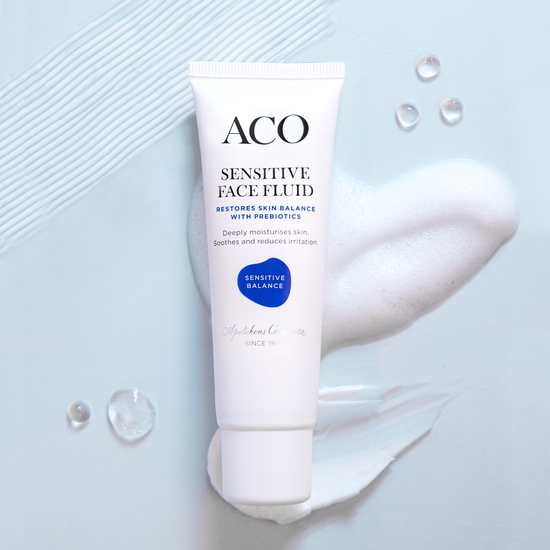 ACO Sensitive Balance Face Fluid Parfymfri Ansiktskräm 50 ml