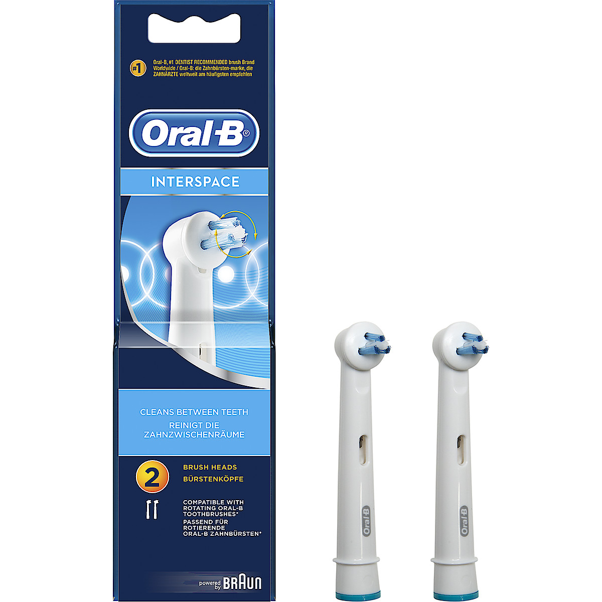 Oral-B Interspace borsthuvud 2 st
