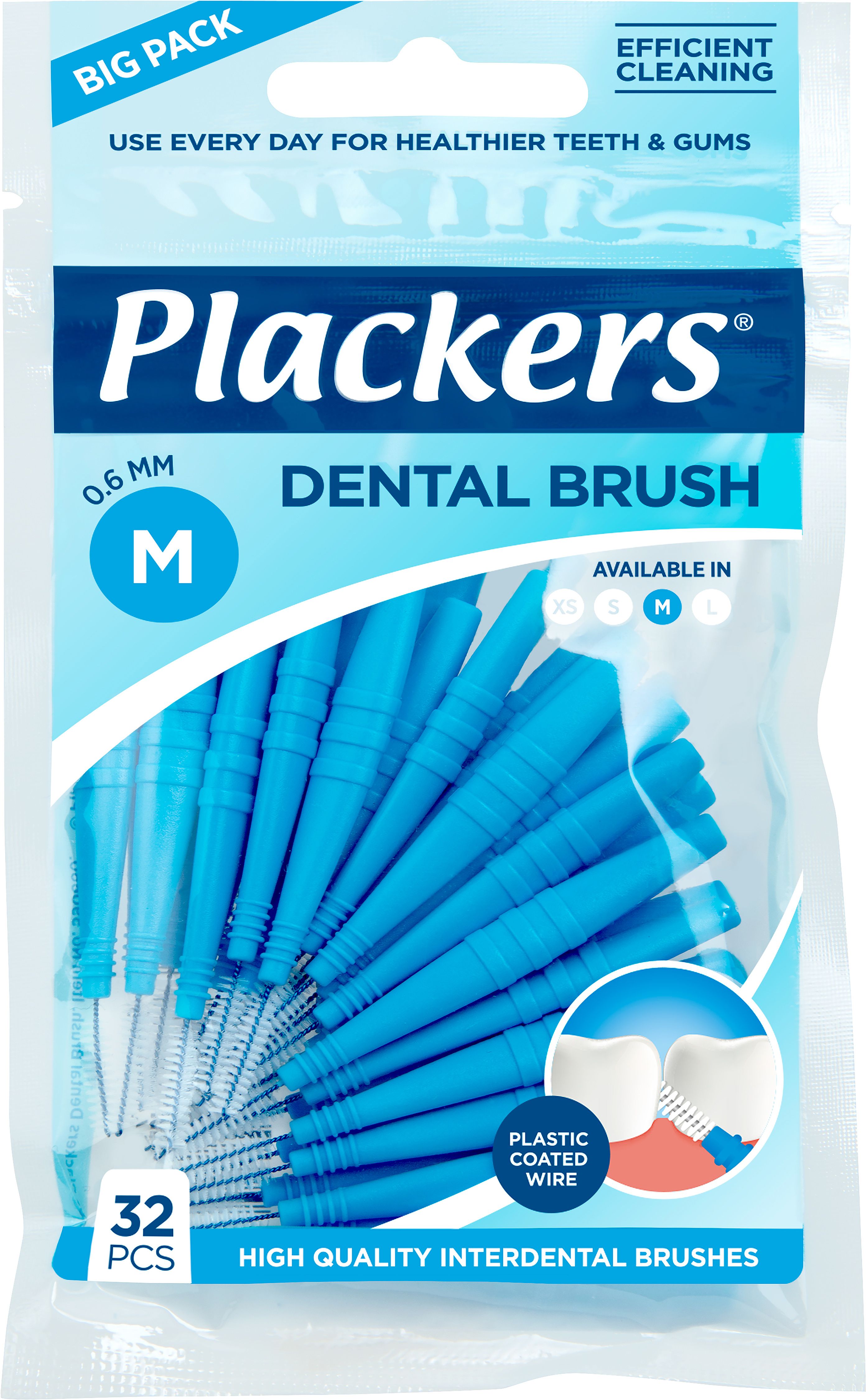 Plackers Dental Brush M 0,6 mm 32 st