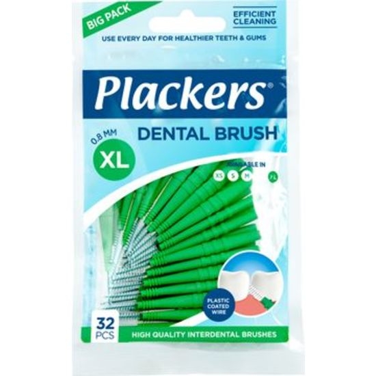 Plackers Dental Brush XL 0,8 mm 32 st