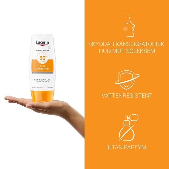Eucerin Sun Sensitivity Cream Gel SPF 50+ 150 ml