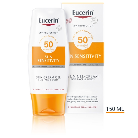 Eucerin Sun Sensitivity Cream Gel SPF 50+ 150 ml
