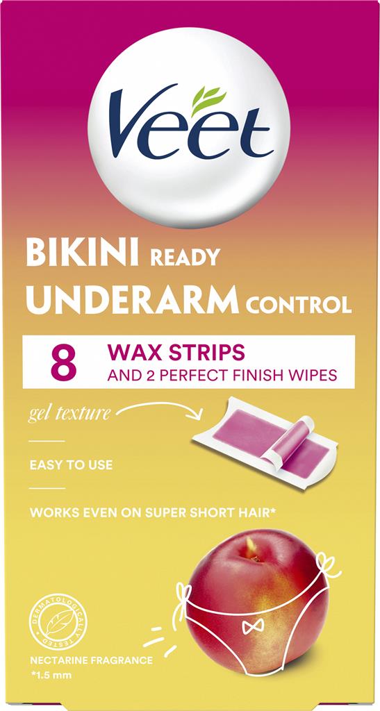 Veet Vaxremsor Bikini & Underarm Parfymerad 8 st