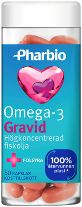 Pharbio Omega-3 Gravid 50 kapslar