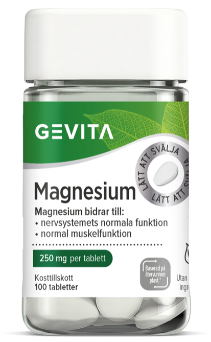 Gevita Magnesium 250 mg 100 tabletter