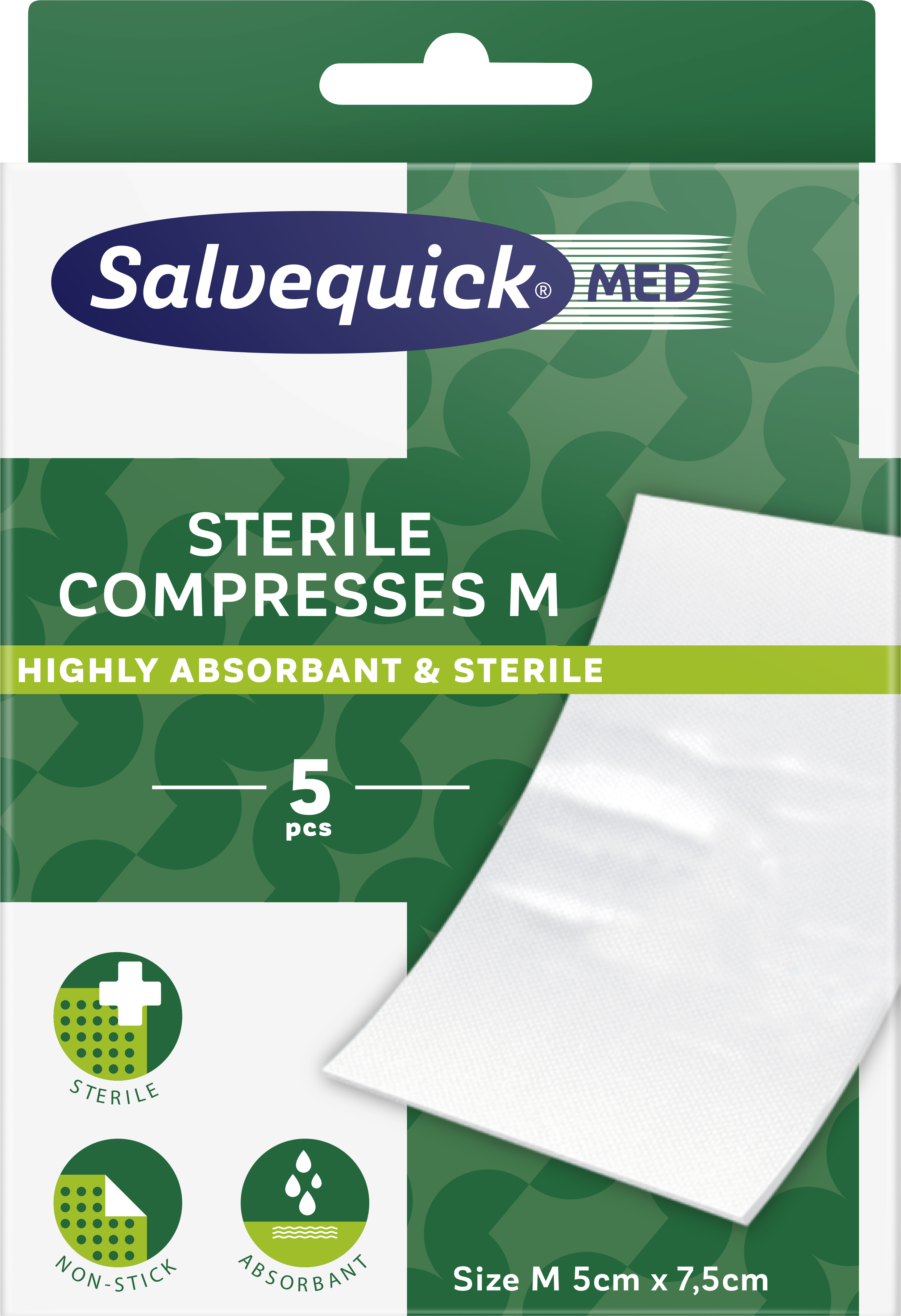 Salvequickmed Compress Medium 5 st