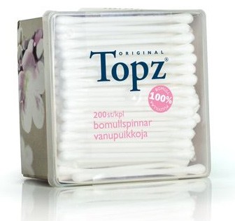 Topz bomullspinnar 200 st