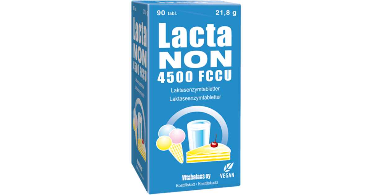 Köp Vitabalans Lactanon 4500 FCCU 90 tabletter | MEDS Apotek
