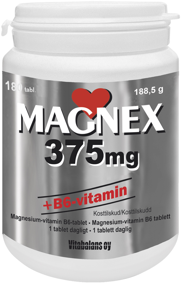 Vitabalans Magnex 375 mg + B6-vitamin 70 tabletter