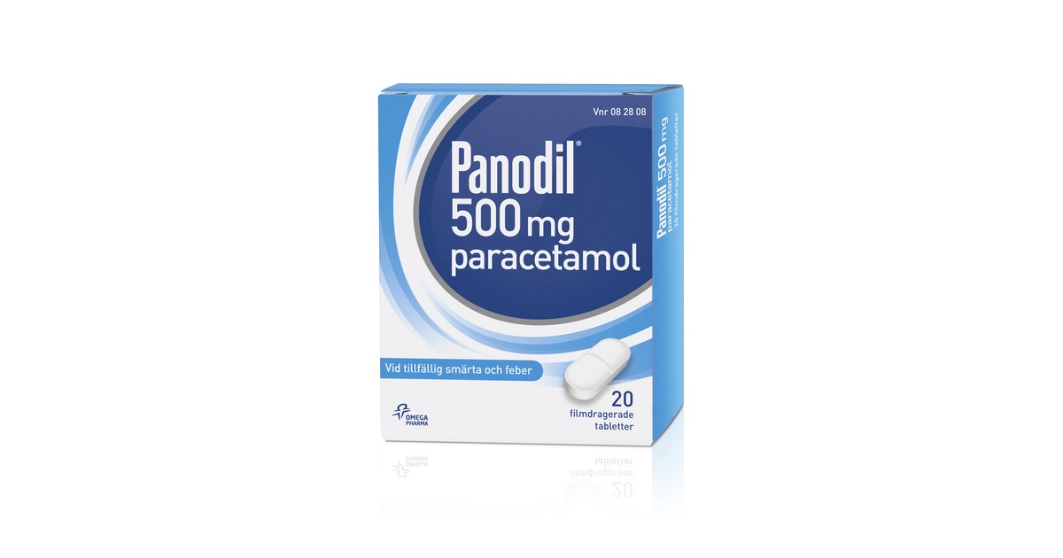 Panodil Köp Panodil, filmdragerad tablett 500 mg 20 st | MEDS Apotek