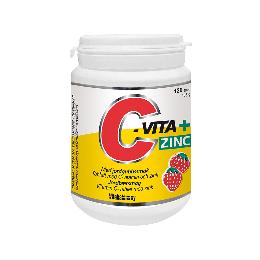 C-VITA + ZINK 50MG/15MG 120 tabletter