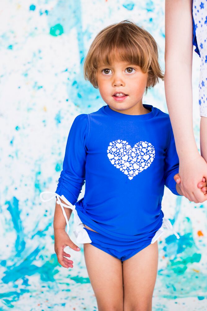 Beach Dragons Girl Heart UV-Bikini Bottom 7-8 år
