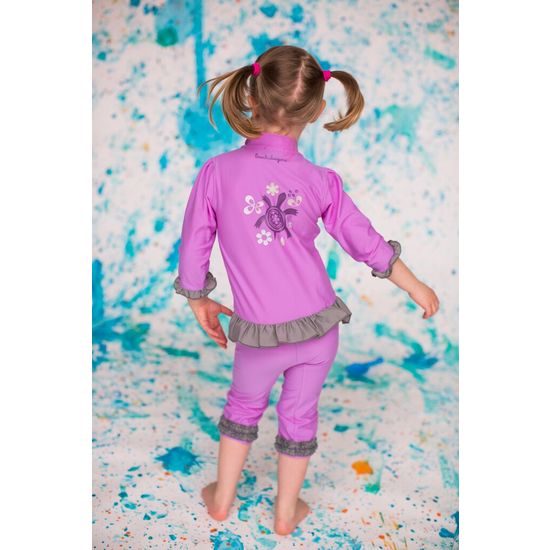Beach Dragons Girl Turtle Paisley UV-Dräkt 1-2 år
