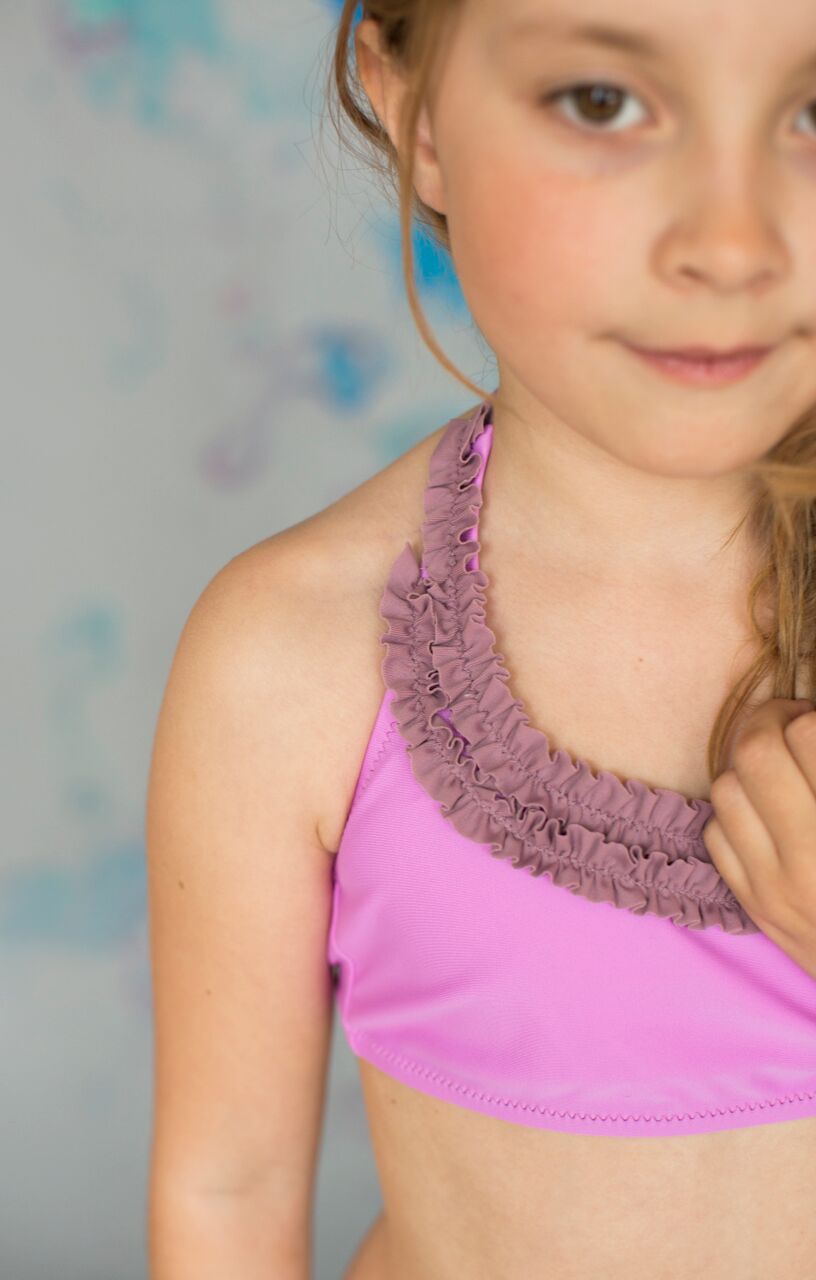 Beach Dragons Girl Turtle Paisley UV-Bikini Halterneck 7-8 år