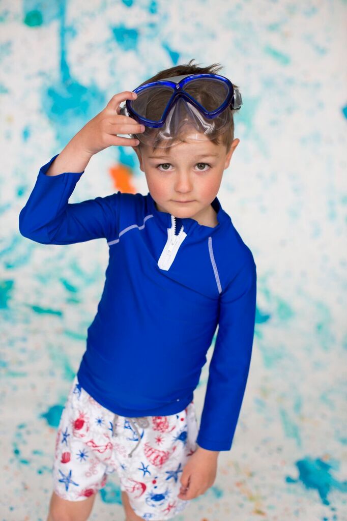Beach Dragons Boy Anchor UV-Rash Vest 3-4 år
