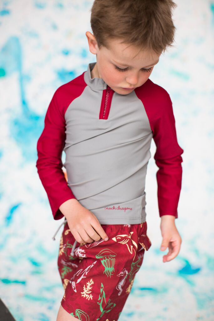 Beach Dragons Boy Jellyfish UV-Rash Vest 1-2 år