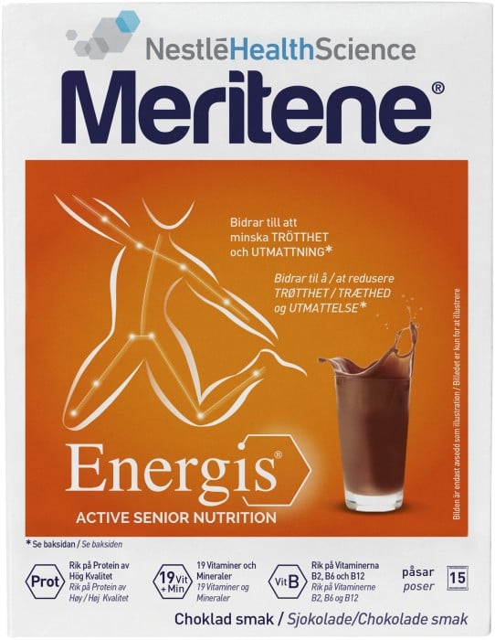 Meritene Energis Choklad 15 påsar
