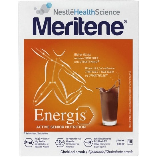 Meritene Energis Choklad 15 påsar