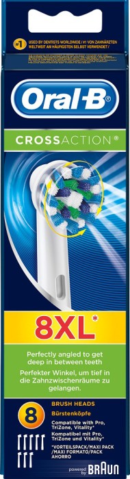 Oral-B CrossAction borsthuvud 8 st
