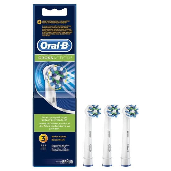 Oral-B CrossAction Tandborsthuvud Refill 3 st