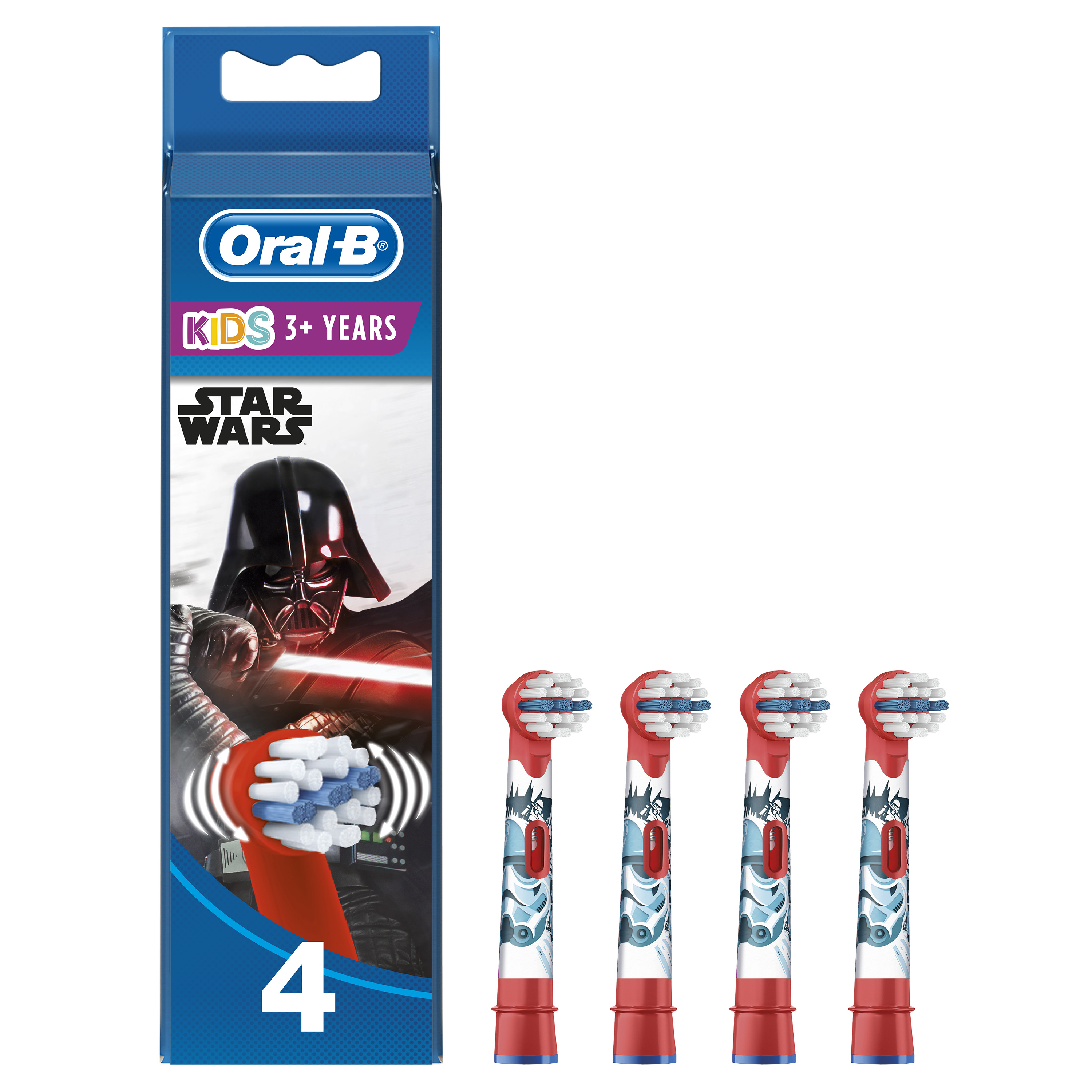 Oral-B Kids Star Wars Tandborsthuvud Refill 4 st